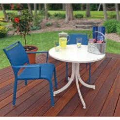 Ratana FN42036 Baci 36in Round Aluminum Top Folding Table -Island Beach Gear 069f7ea1da56cbeabdfeffe95a26b208 68636.1669752263
