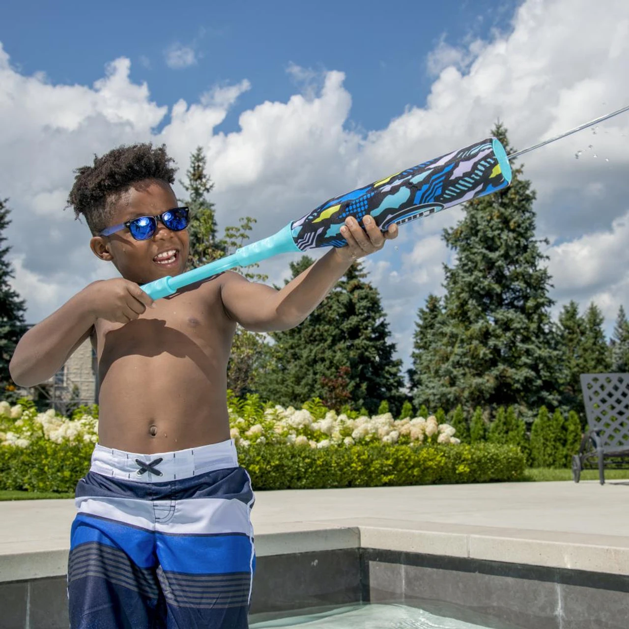 SwimWays Home Run Squirt & Smash - Blue Camo 5 SwimWays Home Run Squirt & Smash - Blue Camo - Image 5