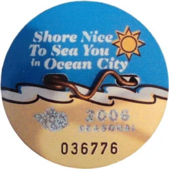 Shore Memories Ocean City NJ Beach Tag 2006 Photo Plaque
