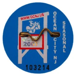 Shore Memories Ocean City NJ Beach Tag 2007 Photo Plaque