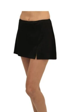 Fit 4U™ Bottoms Swim Skirt With Slit - Black