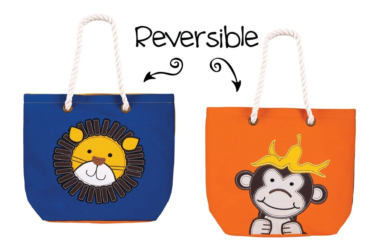 Luvali Kid's Tote-Lion/Monkey 1 Luvali Kid's Tote-Lion/Monkey