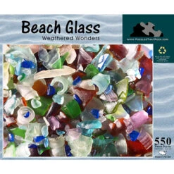 Puzzles That Rock 550 Piece Puzzle - Beach Glass (Weathered Wonders)