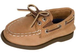 Sperry Top-Sider Sperry® TODDLER A/O Leather Boat Shoe - Sahara